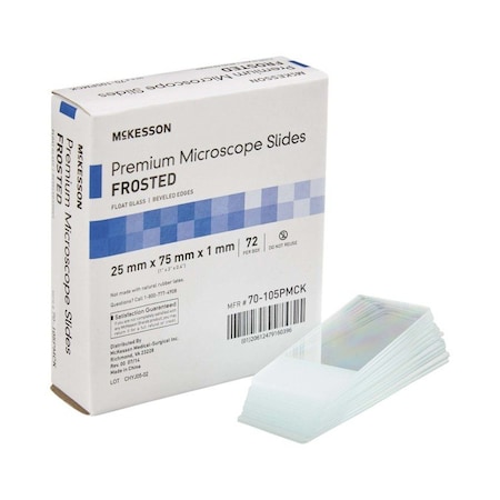 Mckesson Premium Frosted Microscope Slide, 25 x 75 mm, 1440PK 70-105PMCK